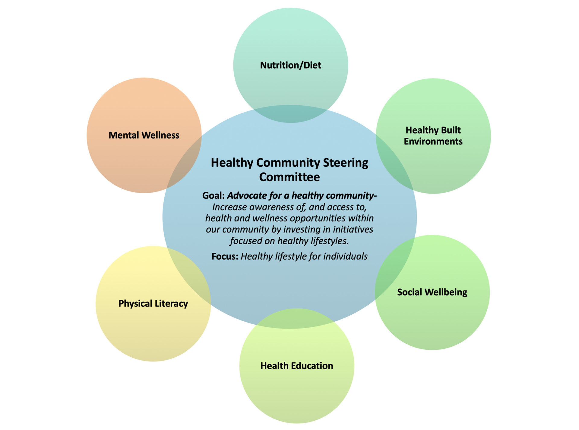 Healthy Community Steering Committee Goals