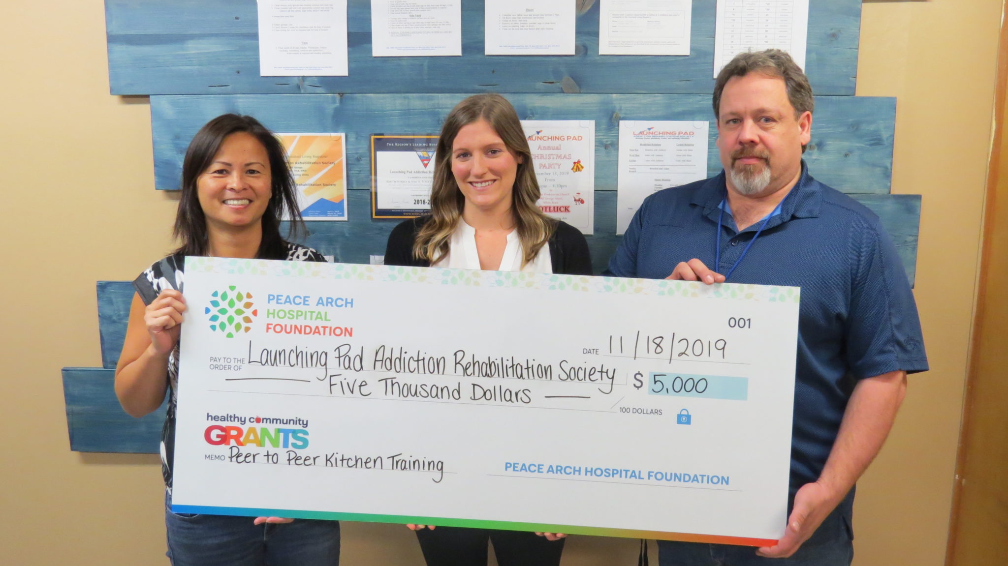 Healthy Community Grant Supports Addiction Recovery Program Peace