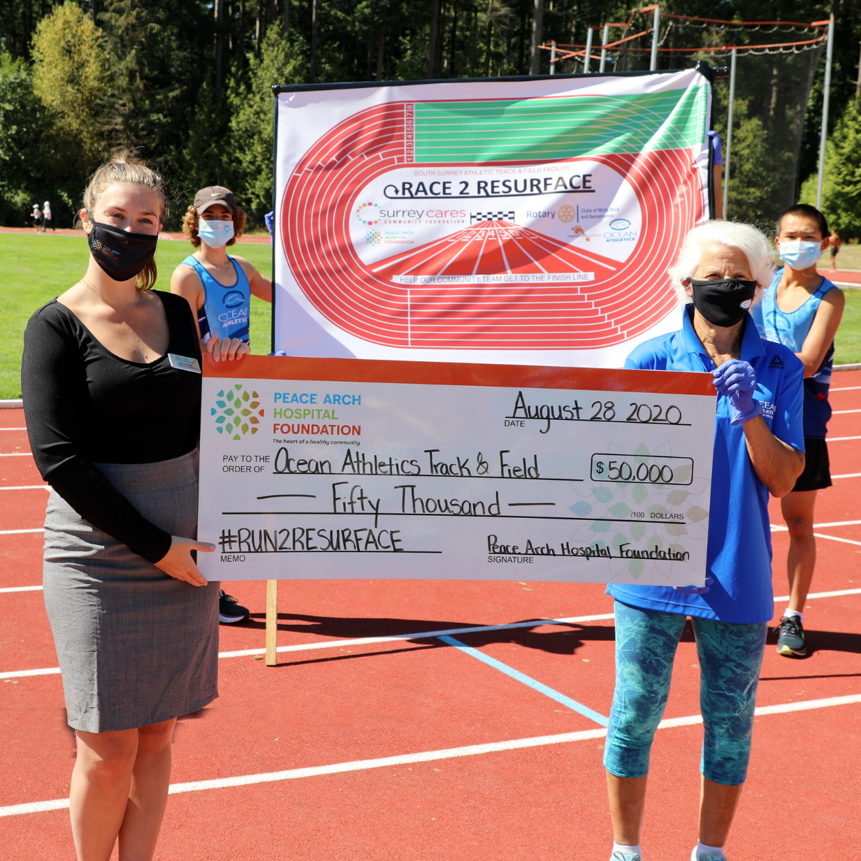 PAHF Contributes $50,000 towards Track & Field Club