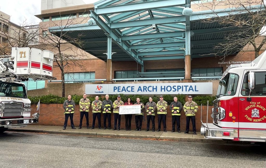 mental health care donation of $35000 made by Surrey and White Rock Firefighters